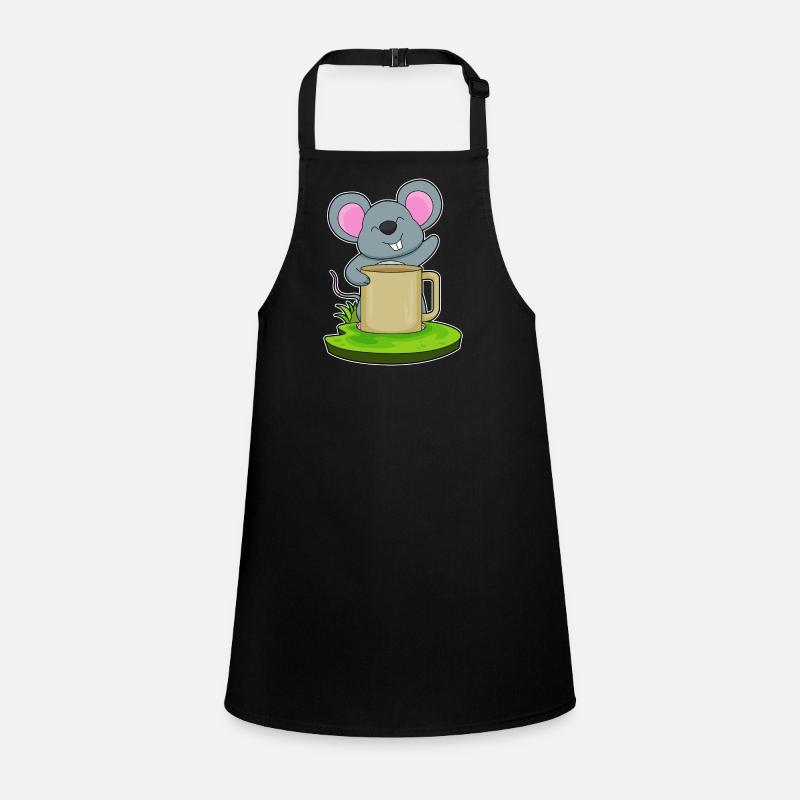 Maus Becher  Schürze für Kinder