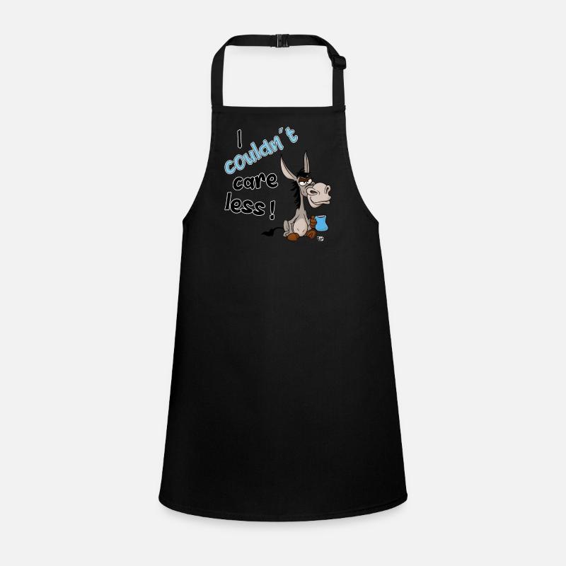 I couldn't care less. grim funny donkey Children's Apron
