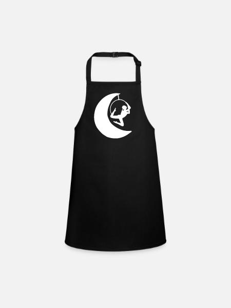 Cheerleader Tumbling Acrobat Cartwheel Maman - Tablier Enfant - noir - Devant