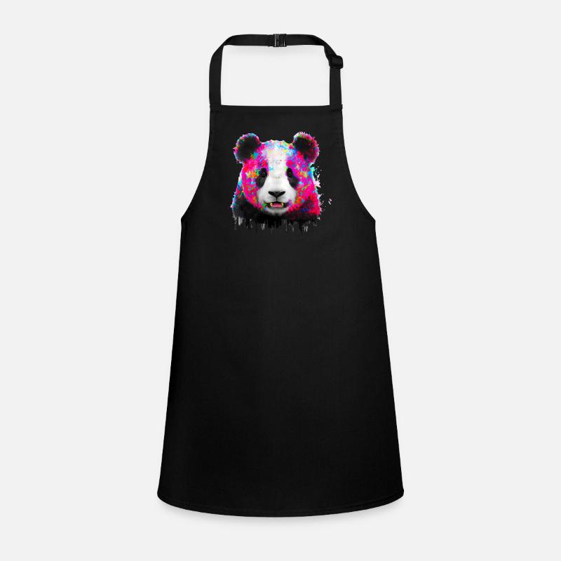 Explosion de couleur Panda Bear Tablier Enfant