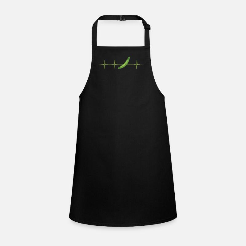 Pea heartbeat design Children's Apron