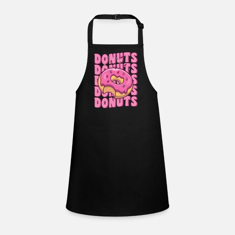 Groovy Pink Donut Squad Saupoudrer Donut Lover Tablier Enfant