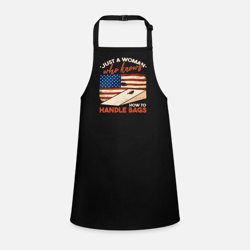 American Flag Backyard Game Cornhole Children's Apron