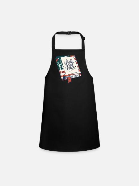 Holy Bible Christian religious belief in - Children's Apron - black - Front