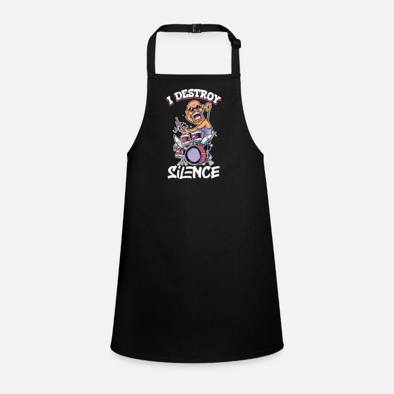 Drummer Drums Music Drum Set Drumming Children's Apron