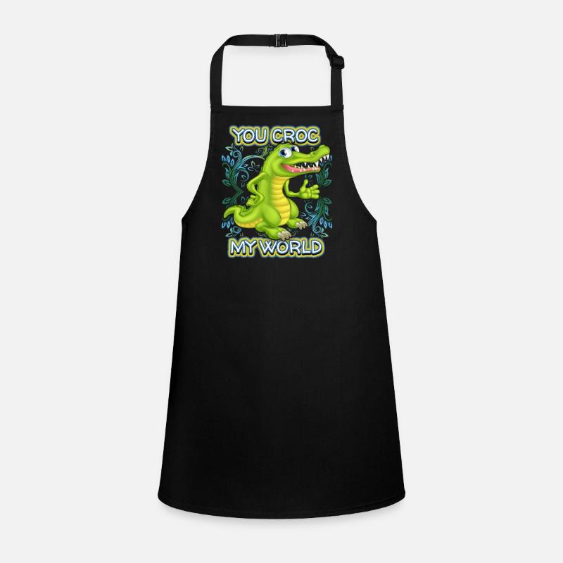 Crocodile Crocodile, saying, pun, Valentine's Day Children's Apron