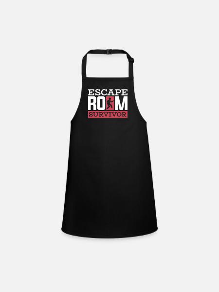 Escape Room Escape Room Lover Escaping - Children's Apron - black - Front
