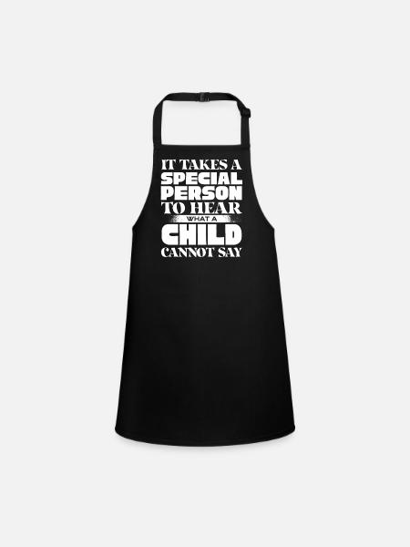 Speech-language pathology, speech-language pathologist - Children's Apron - black - Front