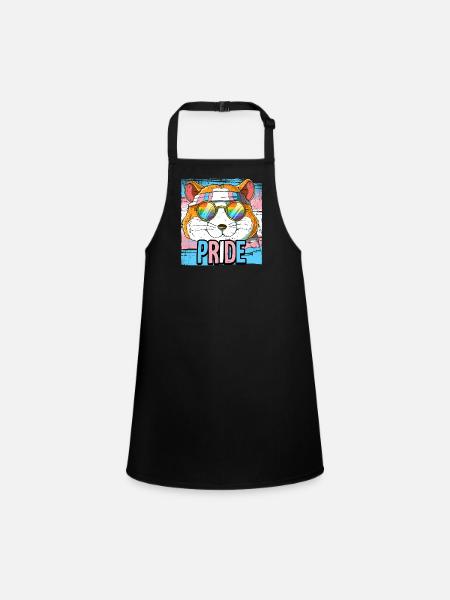 Fierté LGBTQ Transgender Costume Costume Mois de la fierté - Tablier Enfant - noir - Devant