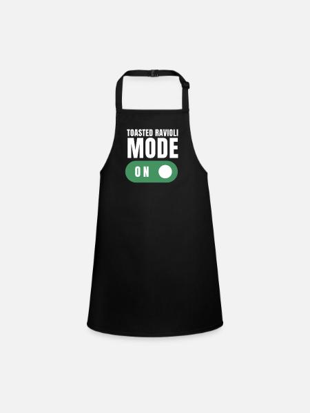 St. Louis Toasted Ravioli - Children's Apron - black - Front