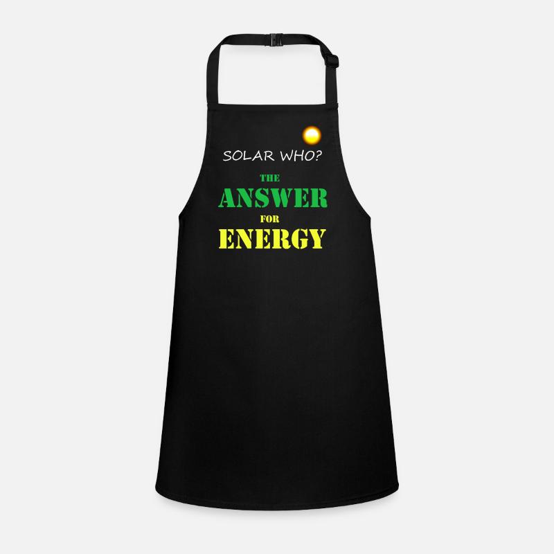 Solar WHO? Solar Energy Photovoltaics Renewable Children's Apron