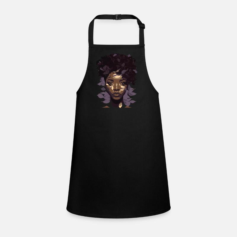 Juneteenth Melanin Queen - Belle femme Afro Tablier Enfant