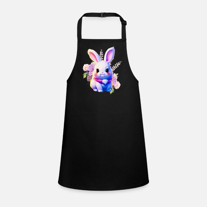 Flowers Easter Bunny Cute Bunny Children's Apron