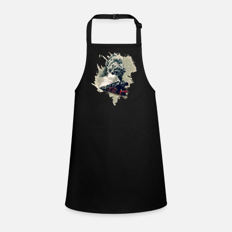 Alte Dampflok Schürze für Kinder