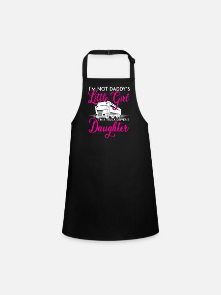 I'm not daddy's little girl - Children's Apron - black - Front