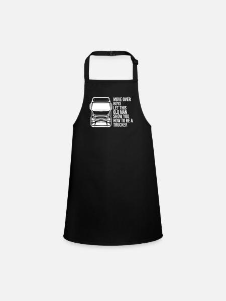 Make room guys let the old man run - Children's Apron - black - Front