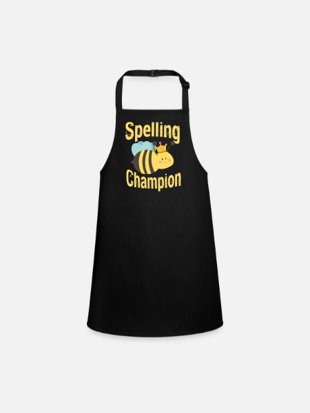 Spelling competition champion - Children's Apron - black - Front