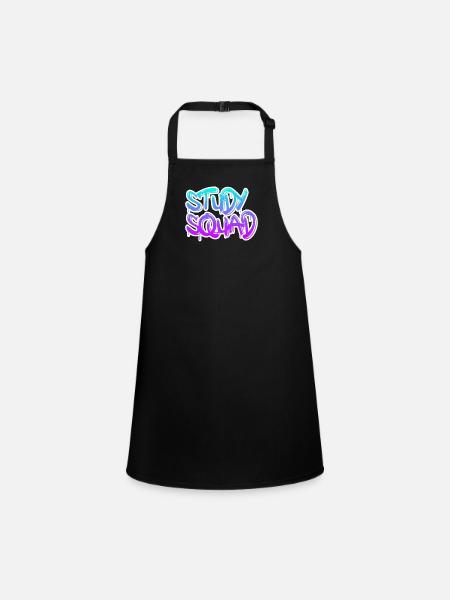 Study Squad - Children's Apron - black - Front