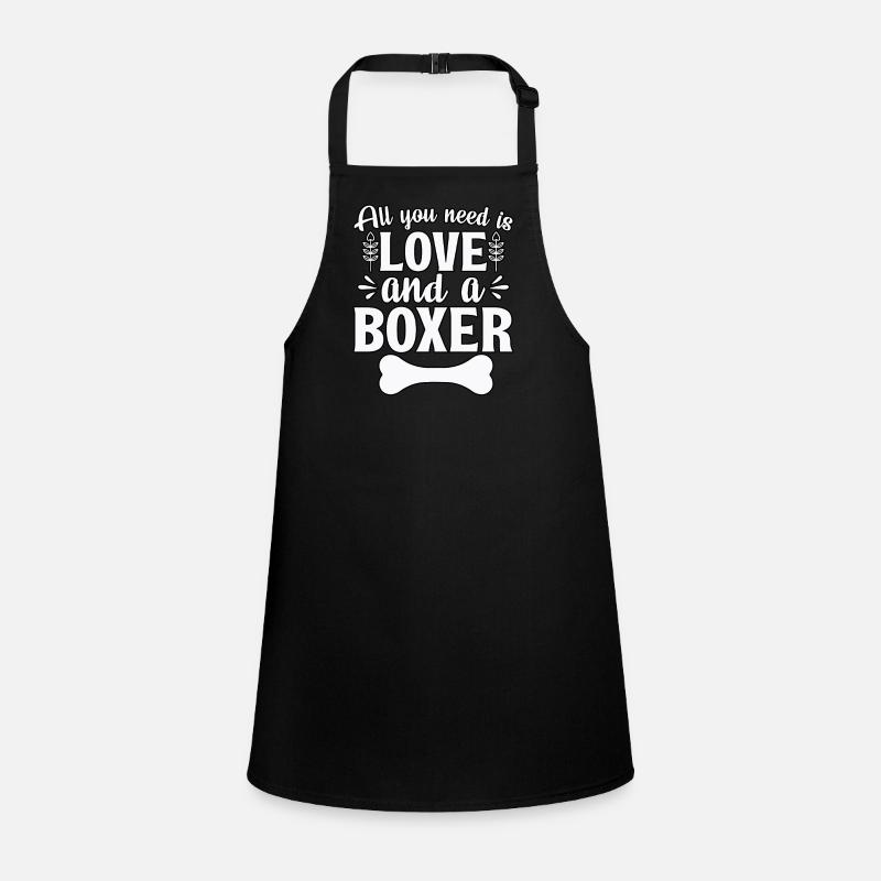 Tout ce dont vous avez besoin, c’est d’amour et d’un boxer Tablier Enfant
