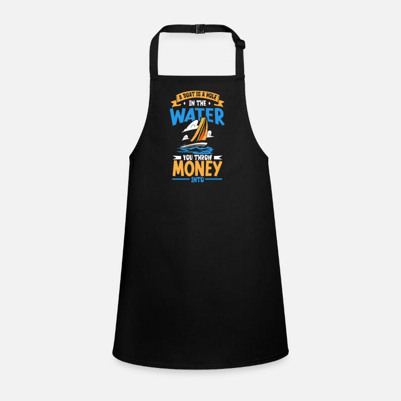 Boating Dad Boat Captain Pontoon Sailor Cruising Children's Apron
