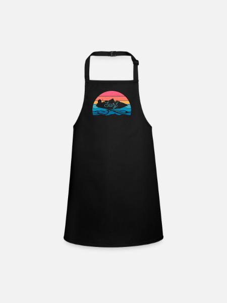 Wakesurf Bateau Vague Wakesurf Activité estivale - Tablier Enfant - noir - Devant