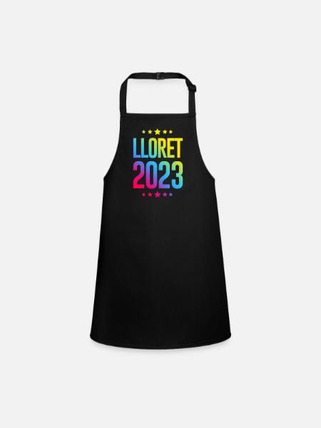 lloret de mar 2023 - Children's Apron - black - Front