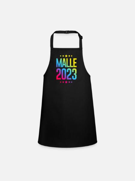 Malle 2023 - Children's Apron - black - Front