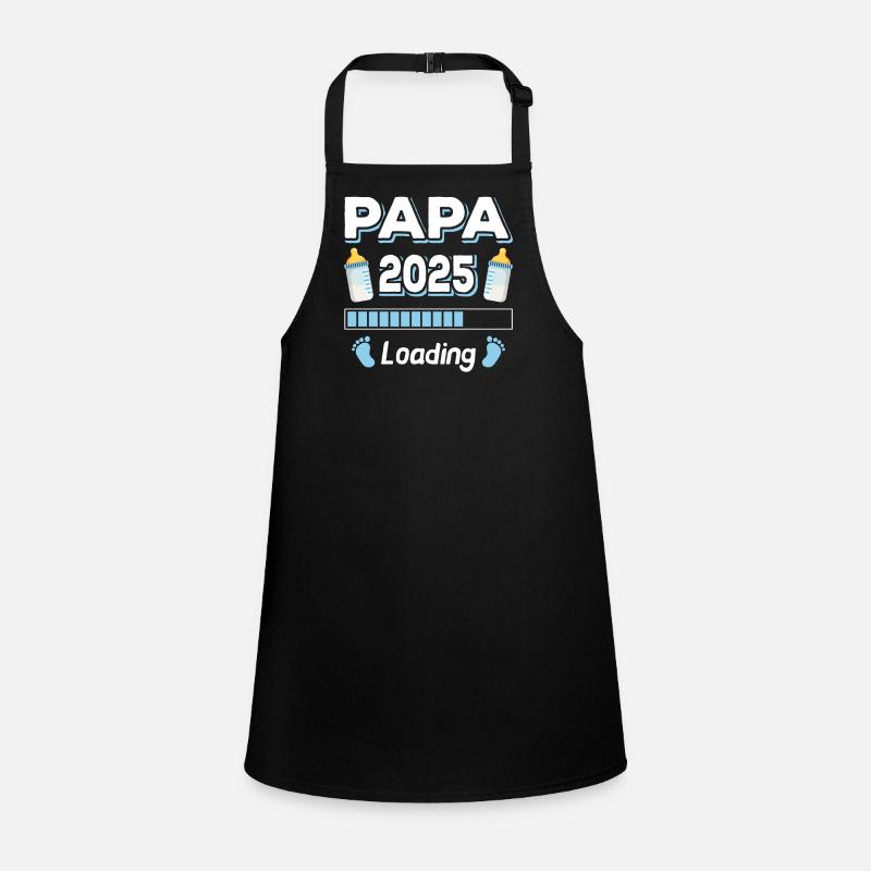 Papa Loading 2025 Père Fête des Pères Tablier Enfant