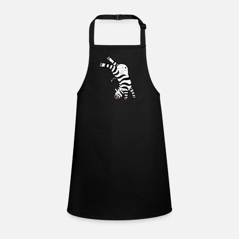 Kawaii Zebra Handstand Design Schürze für Kinder