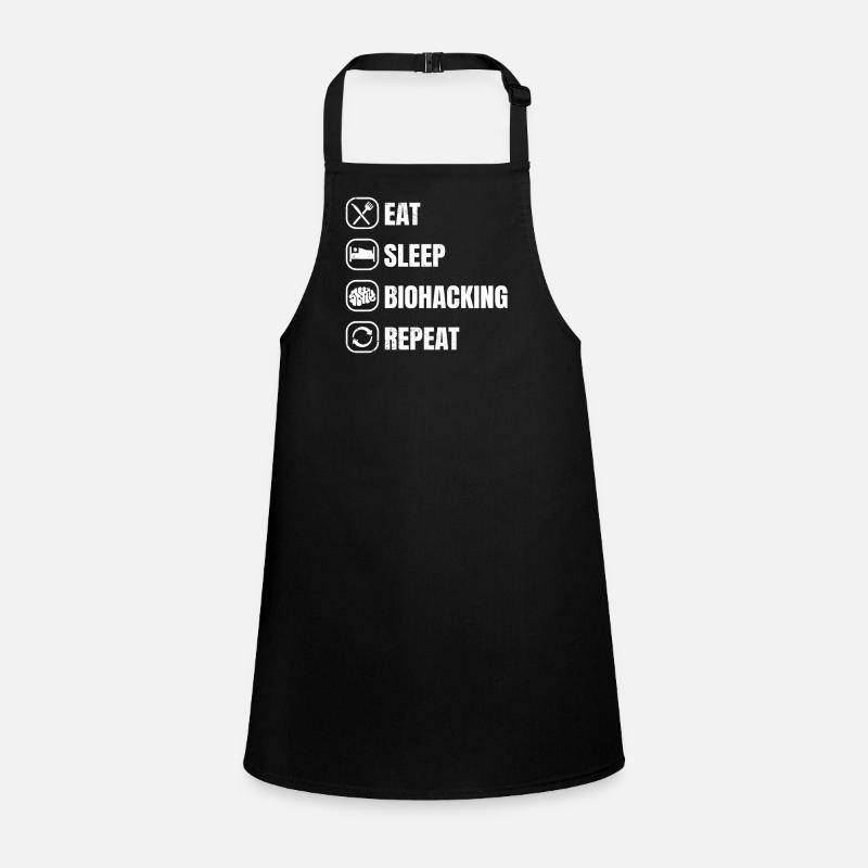 Eat Sleep Biohacking Repeat Children's Apron