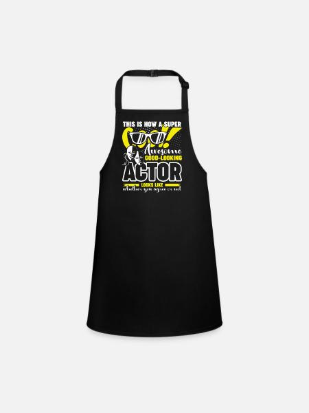 Actor Awesome Actor Looks Like - Children's Apron - black - Front