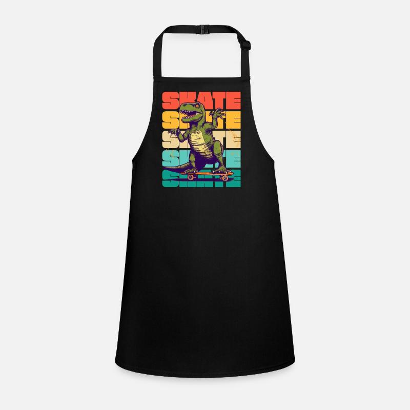 Skateboard Cool Skateboarder T Rex Dinosaur Tablier Enfant