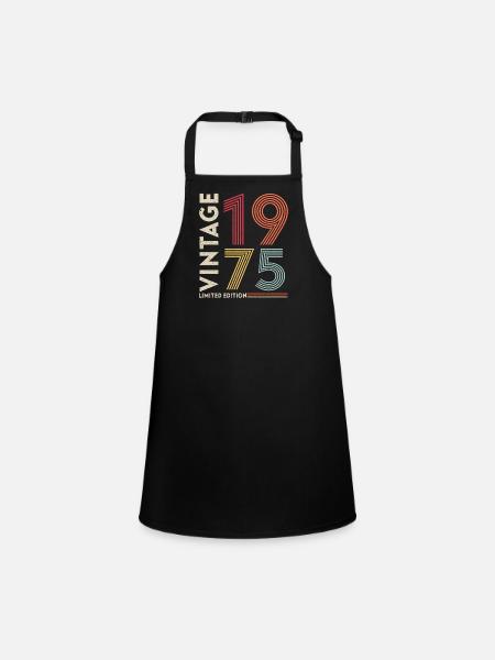 1975 - Children's Apron - black - Front