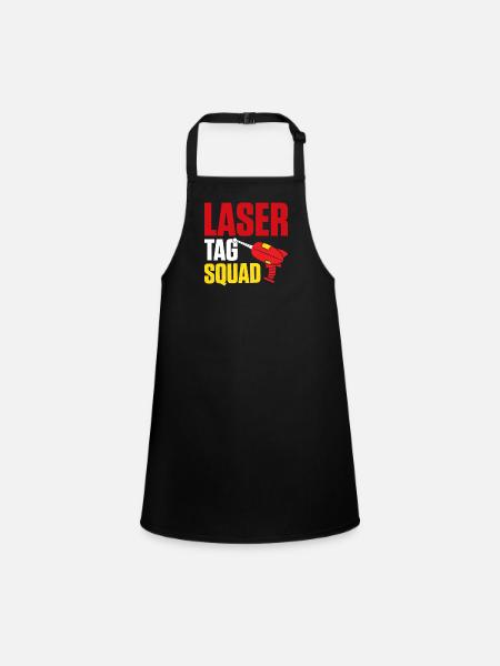 Lasertag Laser Tag - Tablier Enfant - noir - Devant