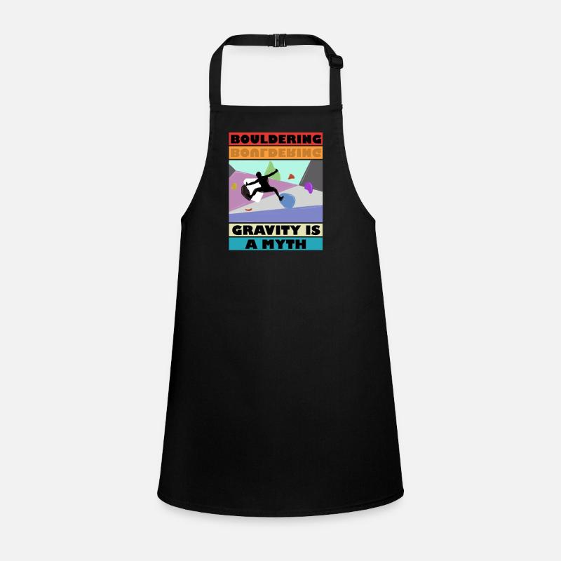 Bouldering Gravity is a Mytm 3 Children's Apron