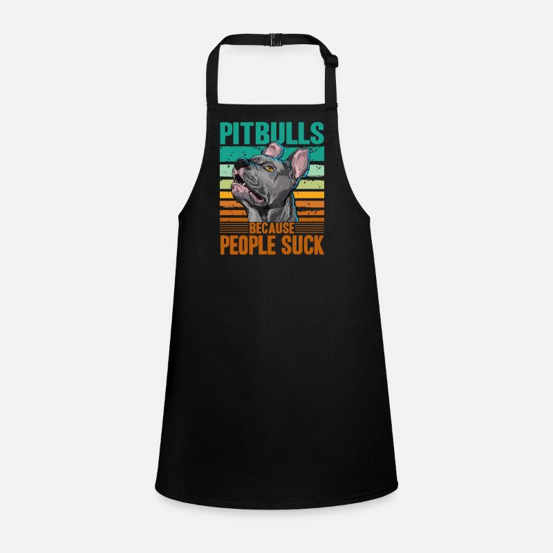 Pitbulls because people suck Children's Apron