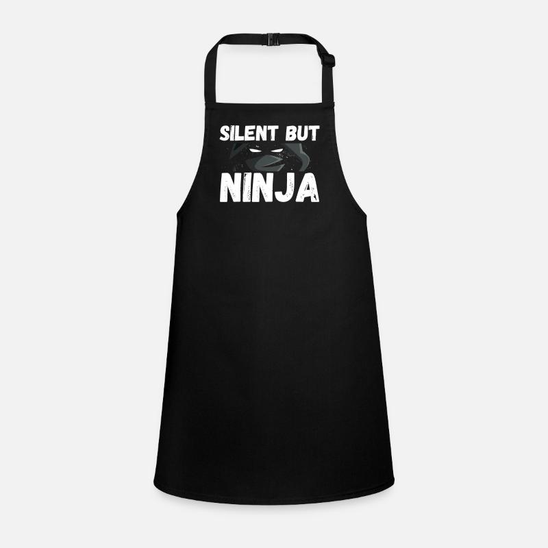 Dark Silent Ninja Children's Apron