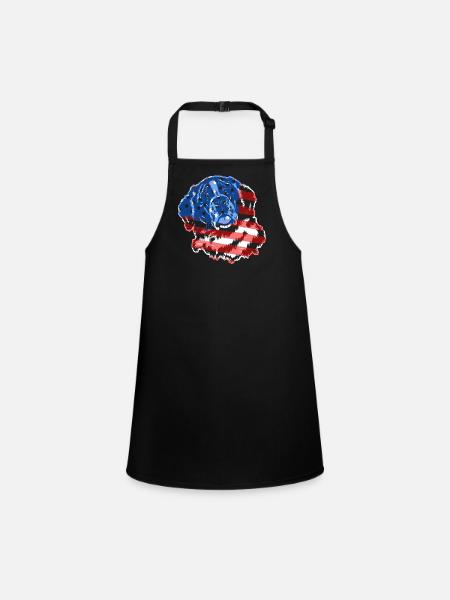 Saint Bernard Saint Bernard Flag - Children's Apron - black - Front