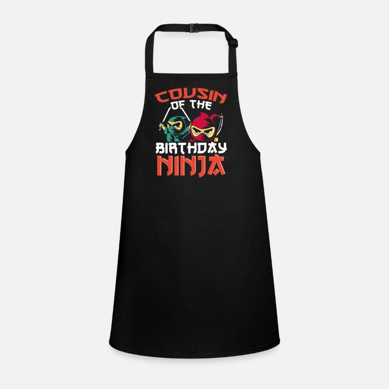 Cousin Des Geburtstags ninja Schürze für Kinder