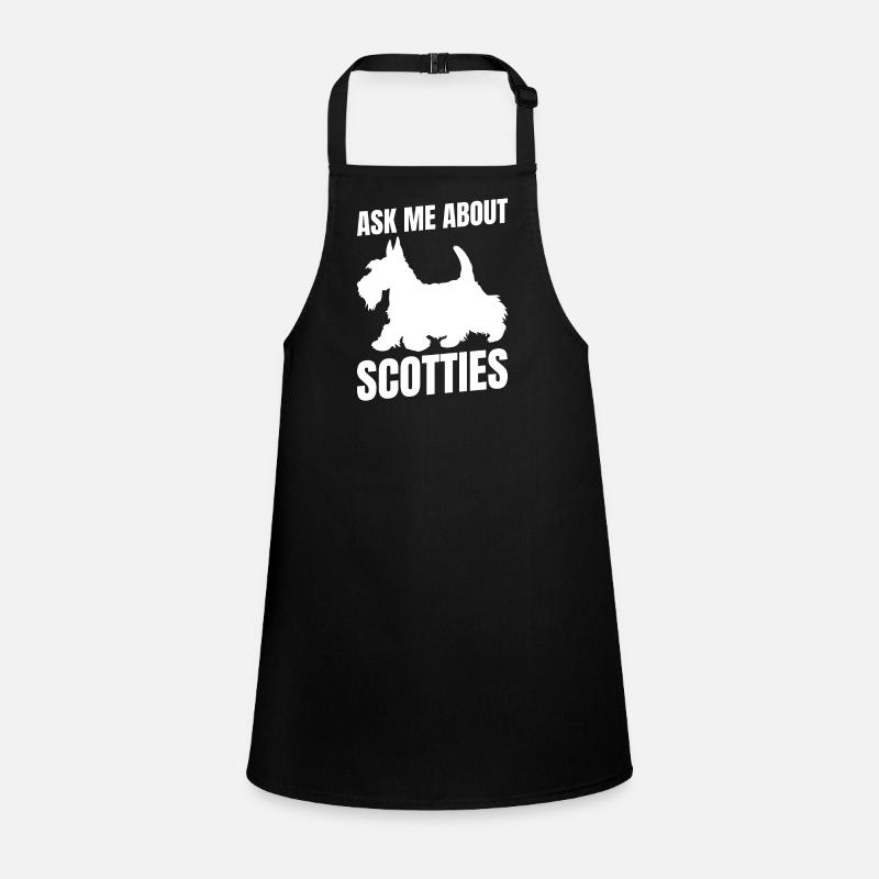 Scottish Terrier Scottie Hund Schürze für Kinder
