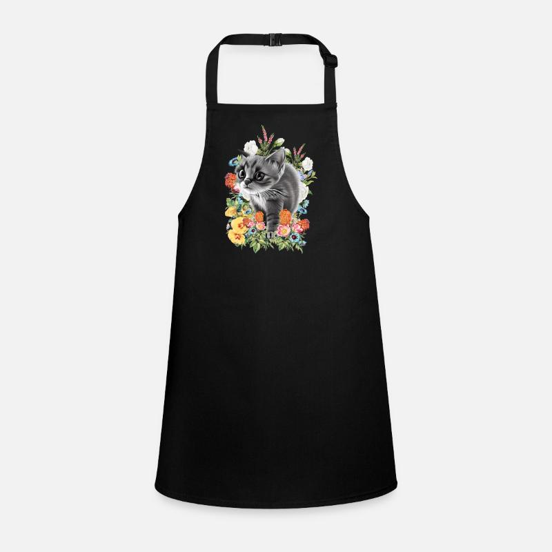 Cat Flowers Children's Apron