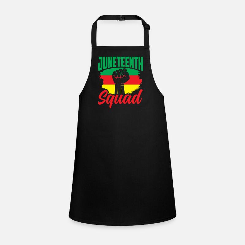 Juneteenth Team Black 1865 Afro-Américain Tablier Enfant