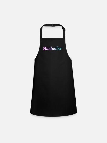 Cadeau BAC 2023 Bachelier Réussite baccalauréat - Tablier Enfant - noir - Devant
