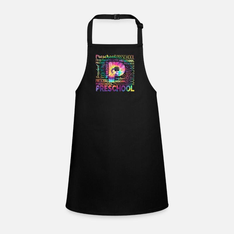 Tie Dyeing Preschool Typography Team Pre-K Children's Apron