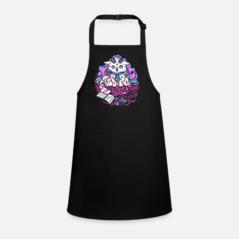 Demons Cat Summoning Cute Cat Devil Children's Apron