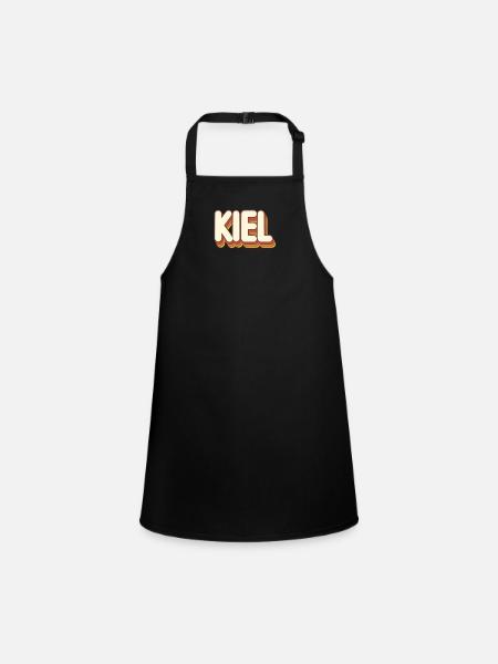 Kielerin Kieler Kiel - Children's Apron - black - Front