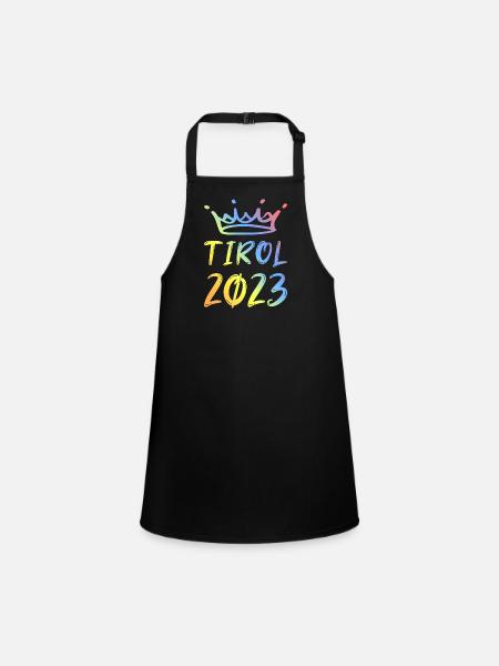 Tyrol 2023 - Tablier Enfant - noir - Devant