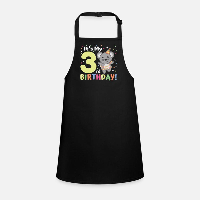 Mouse for 3rd birthday children three years old Children's Apron