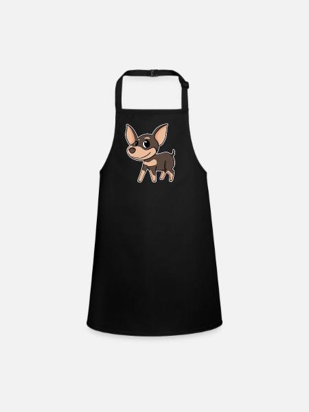 Chihuahua Dog Breed Dog Dogs - Children's Apron - black - Front