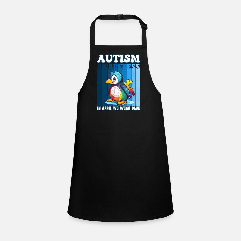 Autism Awareness Pinguin Schürze für Kinder